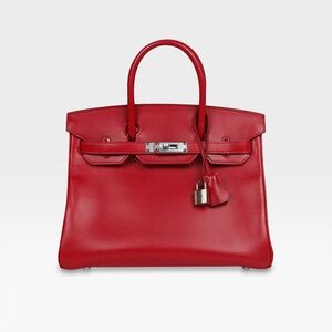 Hermès - Birkin 30 - Rouge Vif Tadelakt